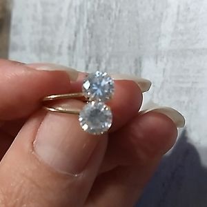 14Kt/CZ  Solid Gold Earrings